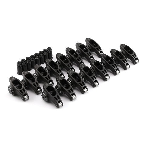 Speedmaster PCE261.1189 1.73 Ratio 7/16 Super Street Ultra Black Roller Rocker Arm Set