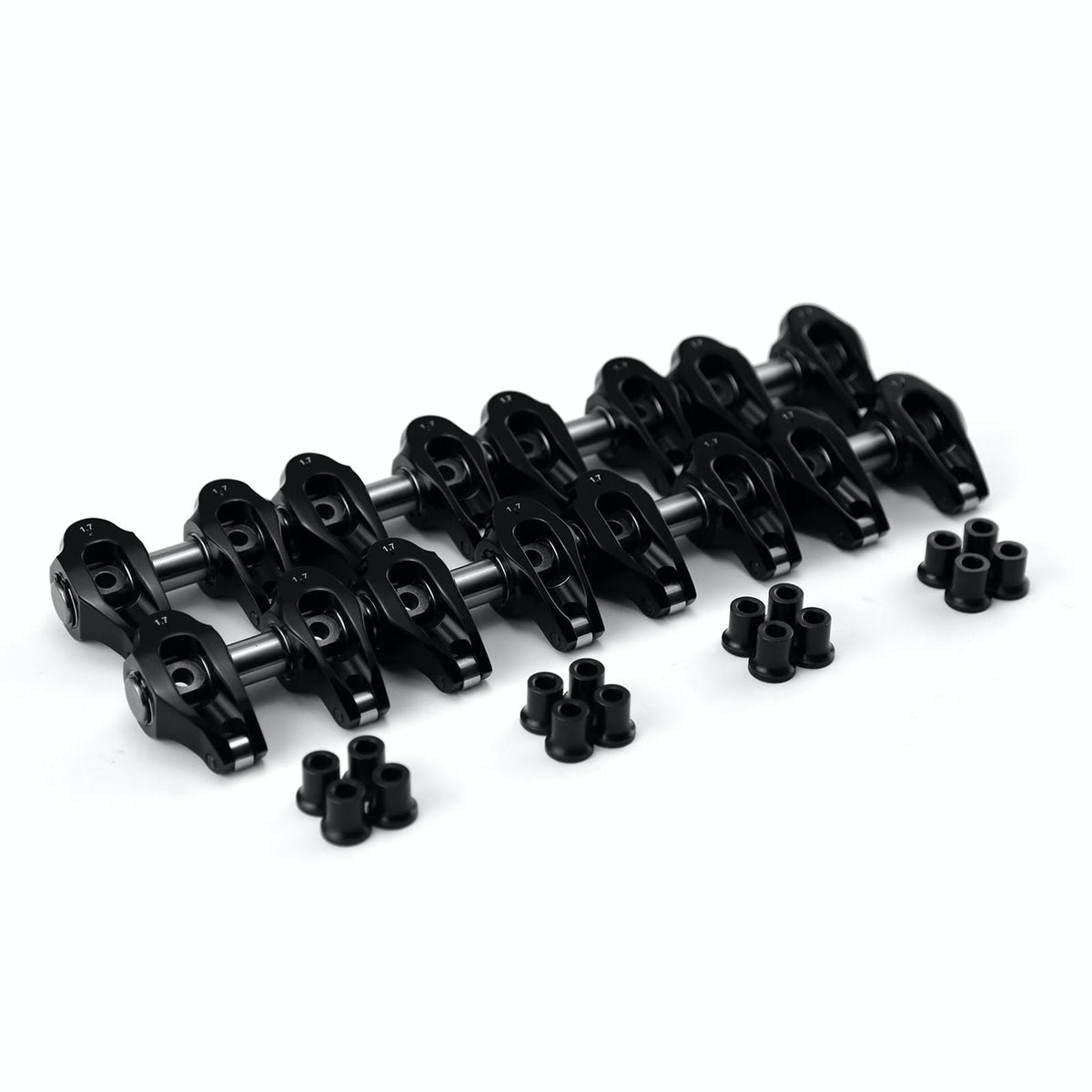 Speedmaster PCE261.1253.02 1.7 Ratio Aluminum Pedestal Mount Roller Rocker Arm Set Black