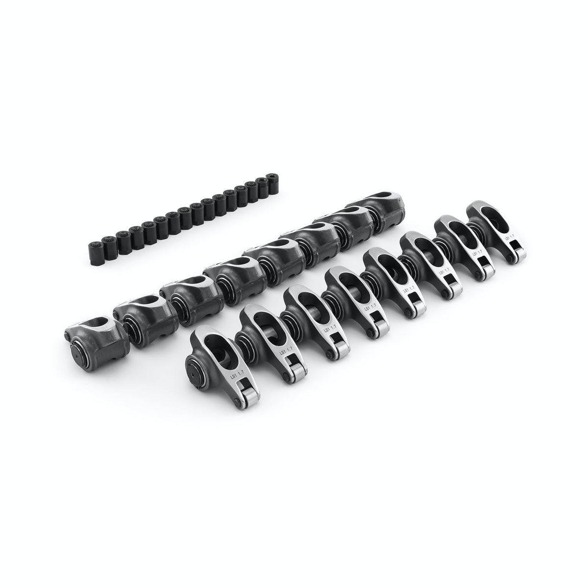 Speedmaster PCE261.1257 1.7 Ratio Stainless Steel Roller Rocker Arm Set Stud Mount
