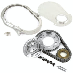 Speedmaster PCE264.1021 Double Roller 2pc Adj Billet Steel Timing Chain and Cover Kit