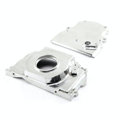 Speedmaster PCE265.1035 Polished Front 2pc Timing Cover with Cam Sensor Port
