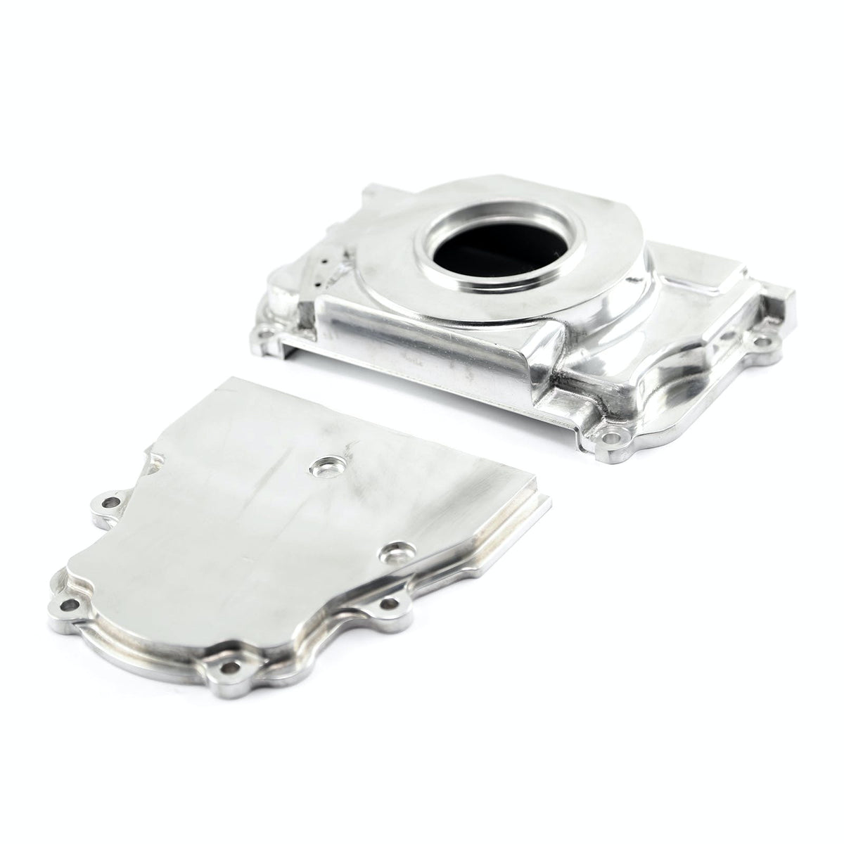 Speedmaster PCE265.1036 Polished Front 2pc Timing Cover without Cam Sensor Port