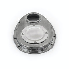 Speedmaster PCE265.1061 350 2-Piece Polished Aluminum Timing Chain Cover w/ Inspection Plate