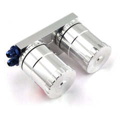Speedmaster PCE298.1008 Billet Aluminum Dual Oil Filter Relocation Kit with Reusable Filters