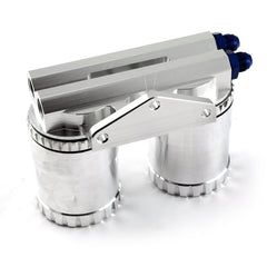 Speedmaster PCE298.1008 Billet Aluminum Dual Oil Filter Relocation Kit with Reusable Filters