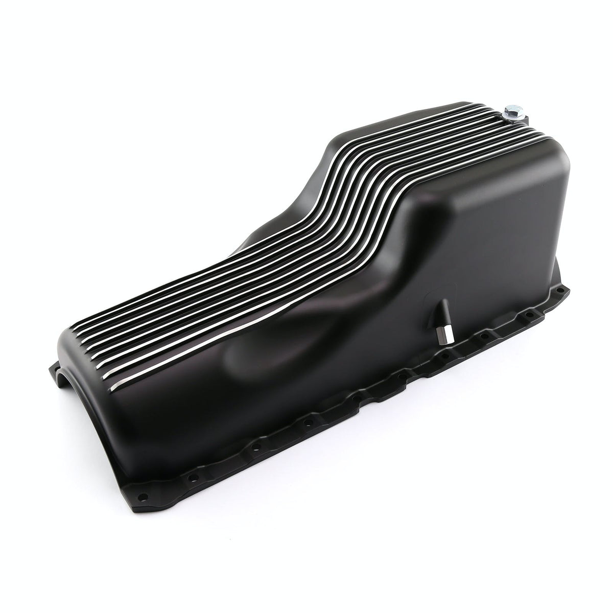Speedmaster PCE300.1093 1Pc Late Black Finned Aluminum Oil Pan