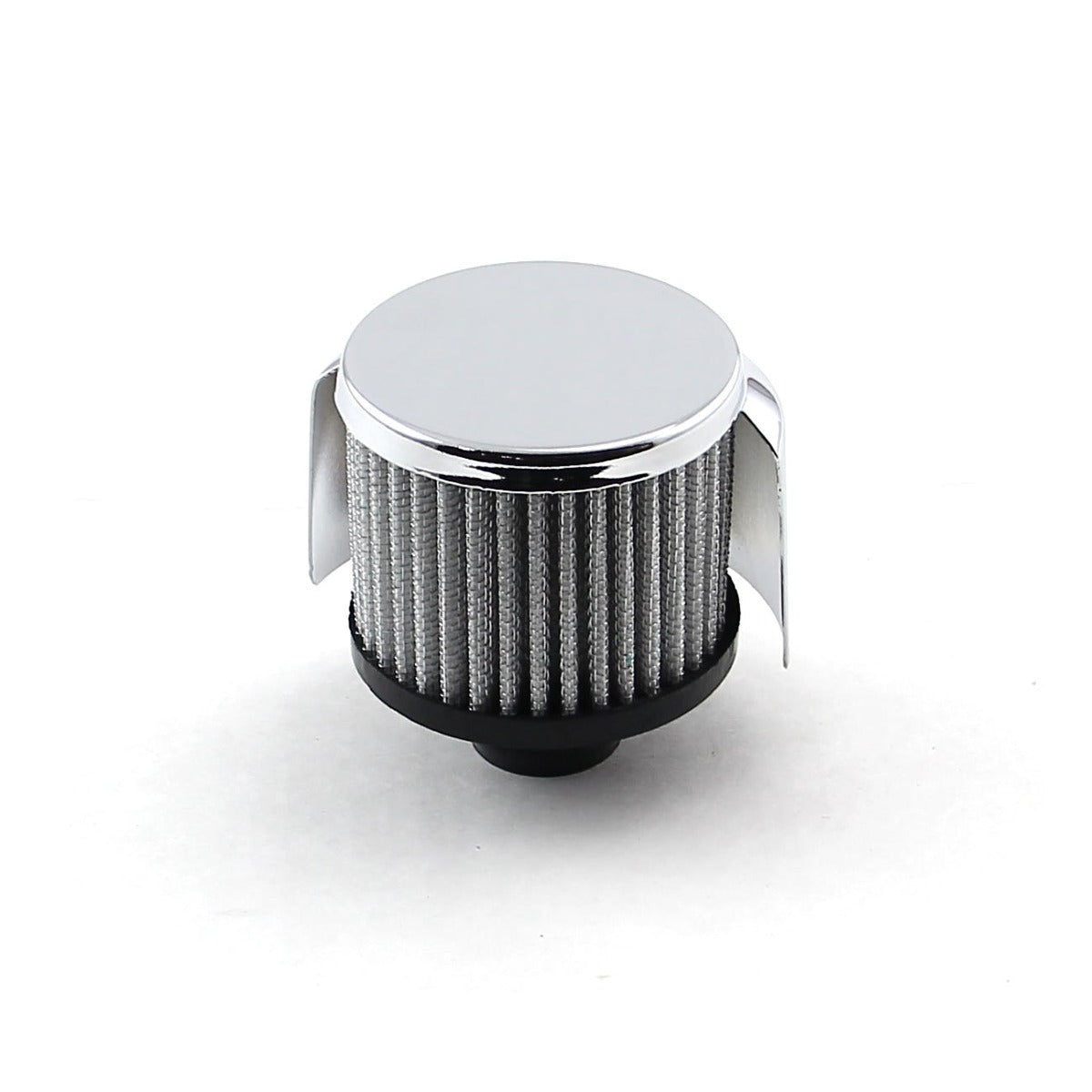 Speedmaster PCE309.1004 Chrome Valve Cover Open Filter Element Breather - w/Hood (1 3/8 Clamp On)