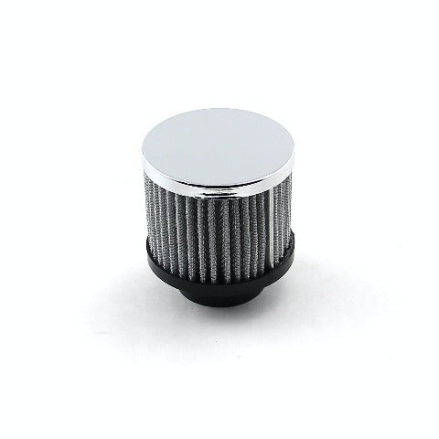 Speedmaster PCE309.1013 Chrome Valve Cover Open Filter Element Breather (1 3/8 Clamp On)