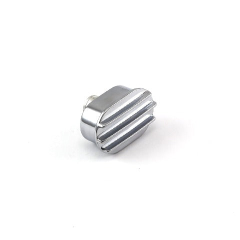 Speedmaster PCE309.1021 Classic Finned Valve Cover Aluminum Breather Billet Cap (Push In)