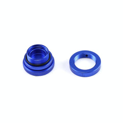 Speedmaster PCE313.1002 Billet Aluminum Screw-in Valve Cover Oil Filler Cap Kit - Blue Anodized