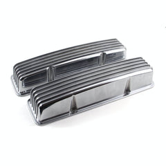Speedmaster PCE314.1017.02 Classic Finned Aluminum Valve Covers - Tall w/o Holes