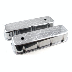 Speedmaster PCE314.1028.08 Aluminum Flamed Valve Cover - Tall w/ Hole