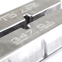 Speedmaster PCE314.1031.02 Polished Alum. 347 Stroker Valve Covers Tall No Hole