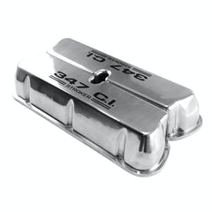 Speedmaster PCE314.1031.04 Polished Alum. 347 Stroker Black Valve Covers No Hole