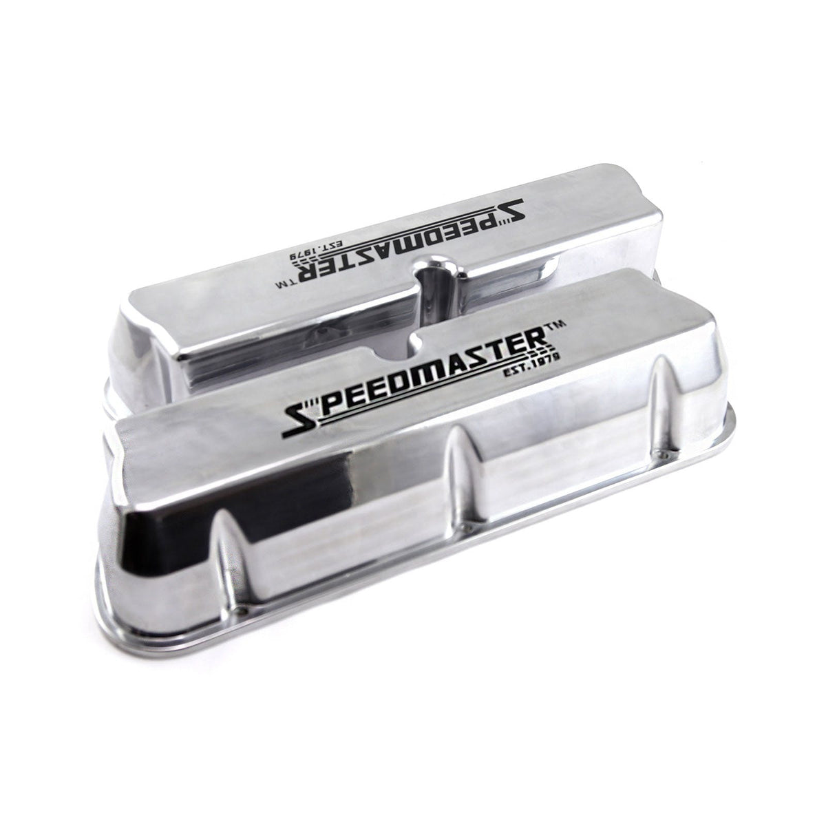 Speedmaster PCE314.1031.05 Polished Aluminum Speedmaster Valve Covers No Hole