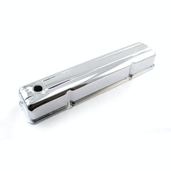 Speedmaster PCE314.1034 Chrome Steel Valve Cover - 3 7/8 Tall w/ Hole