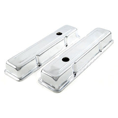 Speedmaster PCE314.1038.02 Chrome Steel Valve Covers - Short w/ Hole