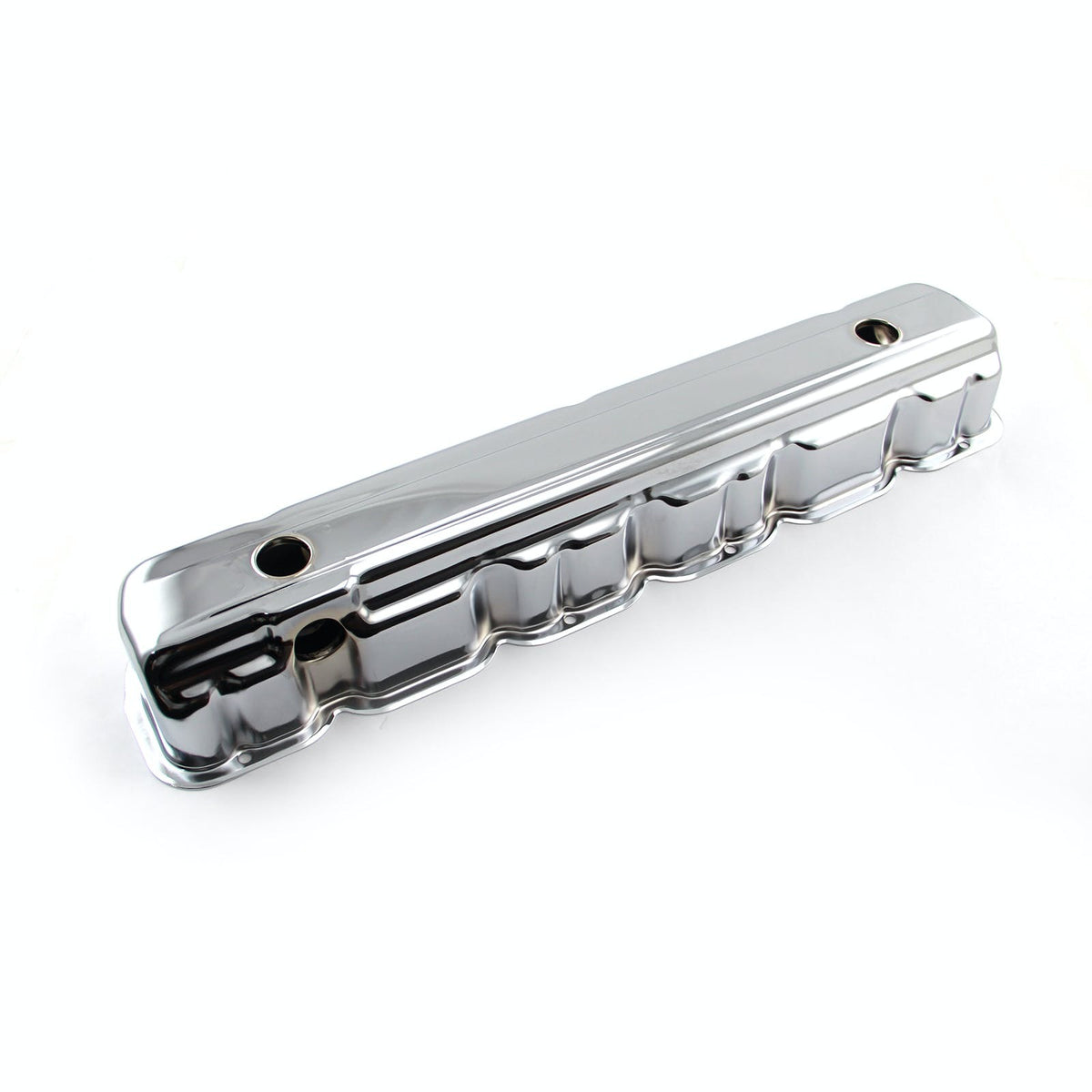 Speedmaster PCE314.1039 Chrome Steel Valve Cover - Short w/ Baffled Hole