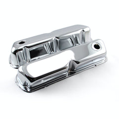 Speedmaster PCE314.1042 Chrome Steel Valve Covers 3 1/2 Tall w/Baffled Hole