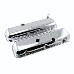 Speedmaster PCE314.1055 STD Style Chrome Valve Covers - Short w/ Baffled Hole
