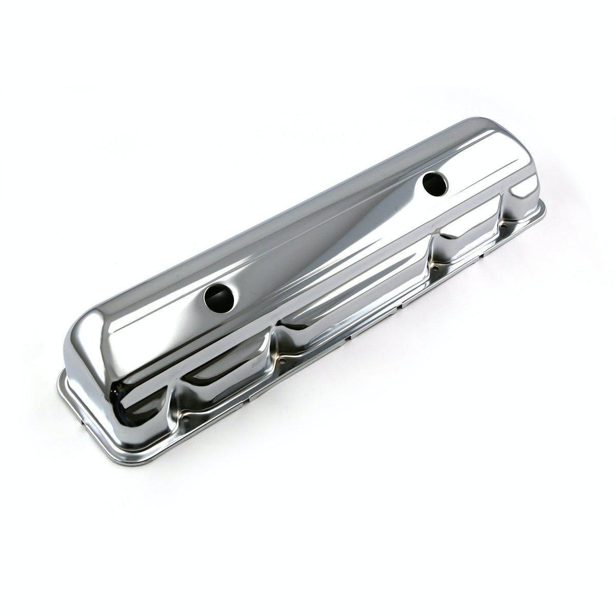 Speedmaster PCE314.1058 Slant 6 Chrome Steel Valve Cover - 4 1/2 Tall w/Hole