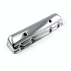 Speedmaster PCE314.1058 Slant 6 Chrome Steel Valve Cover - 4 1/2 Tall w/Hole