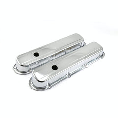 Speedmaster PCE314.1059 Chrome Steel Valve Covers - Short w/ Hole