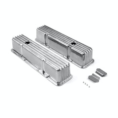 Speedmaster PCE314.1070.05 Nostalgic Finned Aluminum Valve Covers - Tall w/Hole