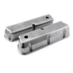 Speedmaster PCE314.1083.01 Polished Aluminum Plain Valve Covers - Tall w/ Hole