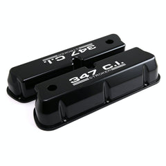 Speedmaster PCE314.1083.03 347ci. Black Aluminum Valve Covers Tall w/Hole
