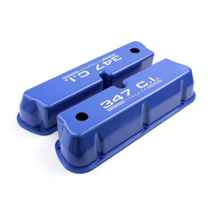 Speedmaster PCE314.1083.04 347ci. Blue Aluminum Valve Covers Tall w/Hole