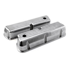 Speedmaster PCE314.1083.10 Polished Alum. Ball Milled Valve Covers Tall w/Hole