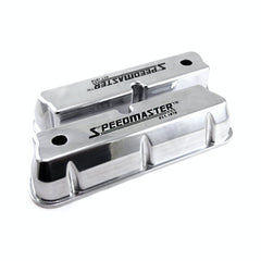 Speedmaster PCE314.1083.15 Polished Aluminum Speedmaster Black Letter Valve Covers