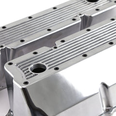 Speedmaster PCE314.1088.07 Polished Aluminum Elite Valve Covers - Tall w/Hole