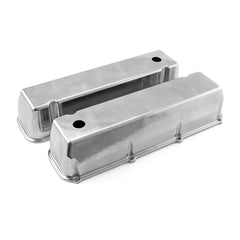 Speedmaster PCE314.1091.01 Polished Aluminum Plain Valve Covers - Tall w/ Hole