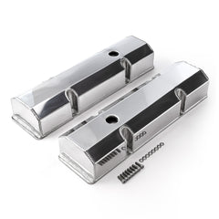Speedmaster PCE314.1100 Polished Fabricated Valve Covers - Tall w/ Hole