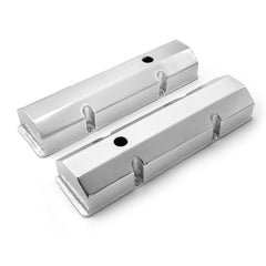 Speedmaster PCE314.1100.02 Fabricated Valve Covers Satin Tall w/ Hole