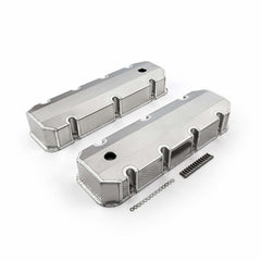 Speedmaster PCE314.1105 Satin Fabricated Valve Covers - Tall w/ Hole