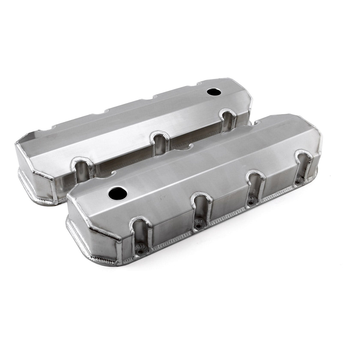 Speedmaster PCE314.1105.02 Fabricated Valve Covers Polished Tall w/ Hole