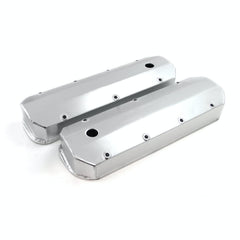 Speedmaster PCE314.1108.01 Long Bolt Fabricated Valve Covers Satin Tall w/ Hole