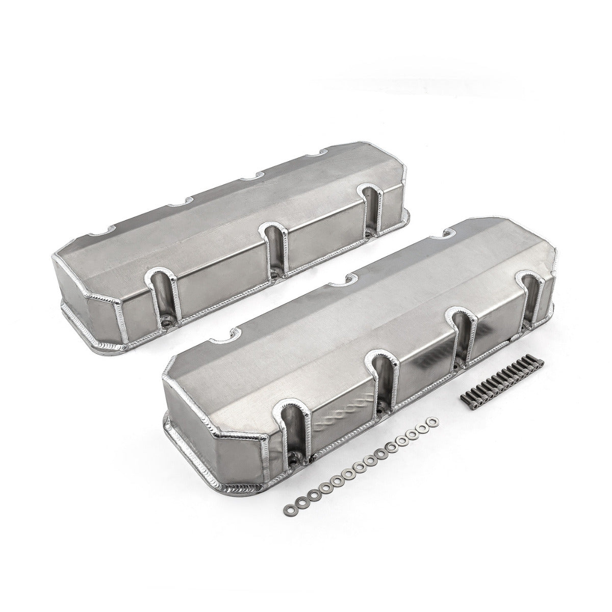 Speedmaster PCE314.1111 Satin Fabricated Valve Covers - Tall w/o Hole