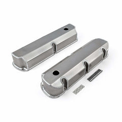 Speedmaster PCE314.1113 Satin Fabricated Valve Covers - Tall w/ Hole