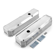 Speedmaster PCE314.1125.01 Fabricated Valve Covers Tall Satin w/ Hole