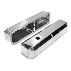 Speedmaster PCE314.1125.02 Fabricated Valve Covers Tall Polished w/ Hole