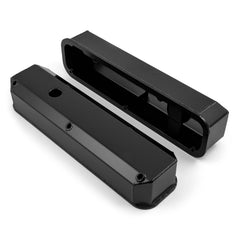 Speedmaster PCE314.1125.03 Fabricated Valve Covers Tall Black w/ Hole