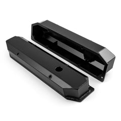 Speedmaster PCE314.1128.03 Fabricated Valve Covers Tall Black w/ Hole