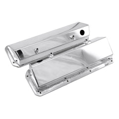 Speedmaster PCE314.1136.01 Polished Fabricated Valve Covers - Tall w/ Hole