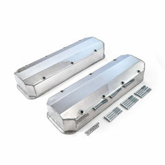 Speedmaster PCE314.1160 Polished Long Bolt Fabricated Valve Covers - Tall w/o Hole