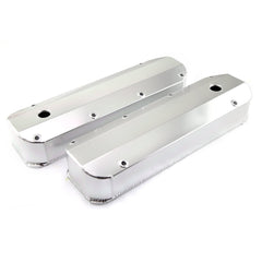 Speedmaster PCE314.1208.01 Satin Long Bolt Fabricated Valve Covers - Tall w/ Hole