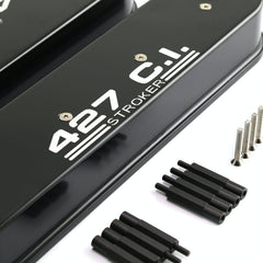 Speedmaster PCE314.1226.02 Black 427Ci Aluminum Valve Covers - w/o Coil Mounts